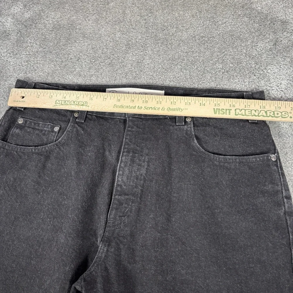 Vintage Arizona Jean Shorts Mens 34 Loose Dark Wash Black Denim Cotton Baggy Y2K